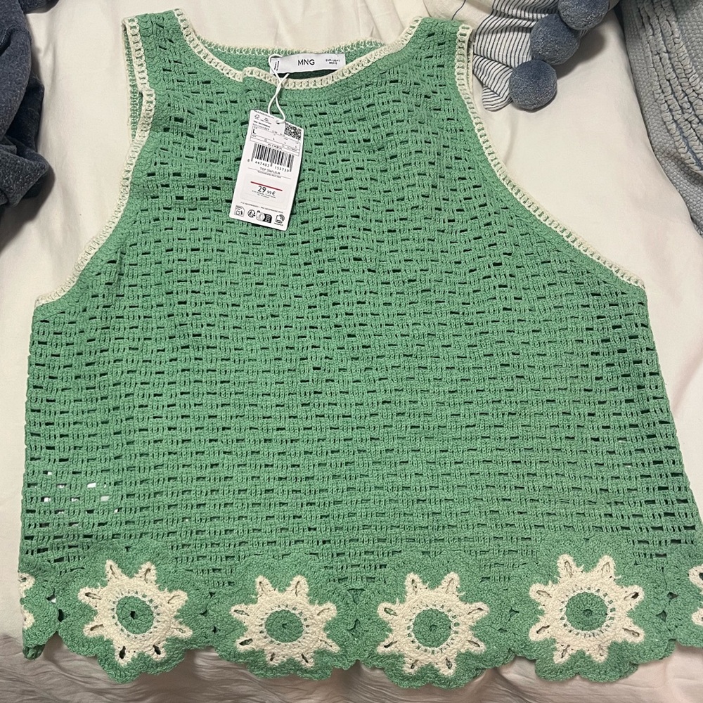 NWT Mango Crochet Top